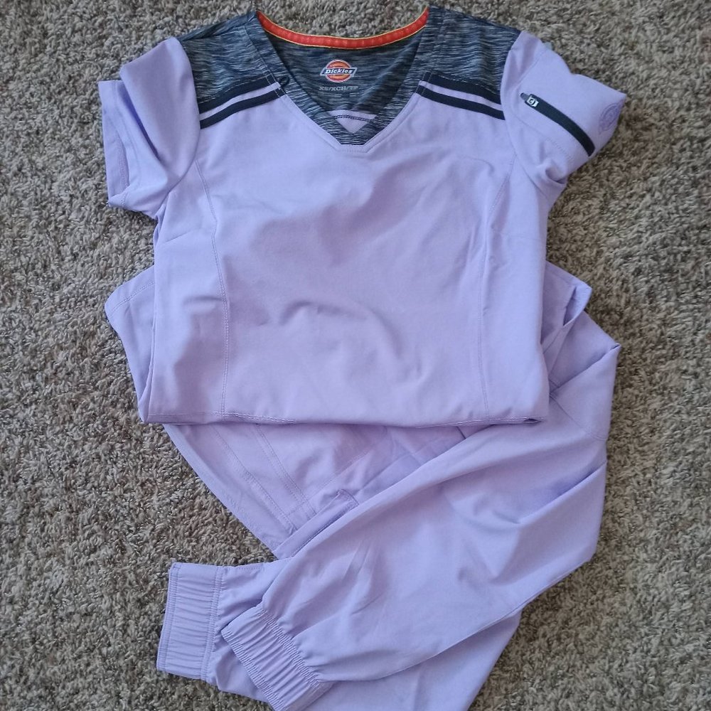 Dickies Purple and Gray Athletic Set Moisture-Wicking Performance